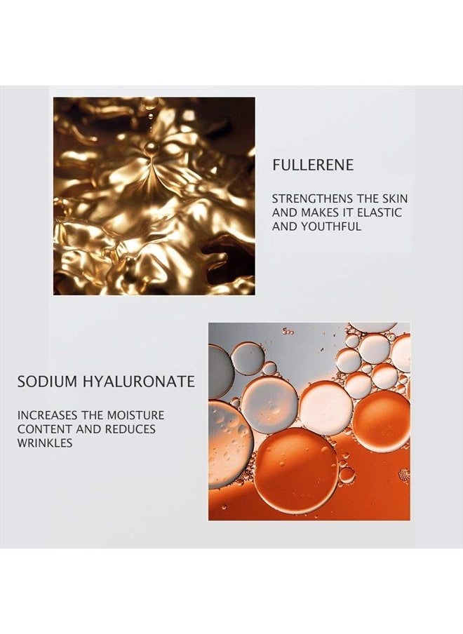 Fullerenes Essence Moisturizing Emulsion Nourishment Protection Anti Wrinkles Sodium Hyaluronate Hydration Elastic Skin Natural Extract Beauty Enhancement