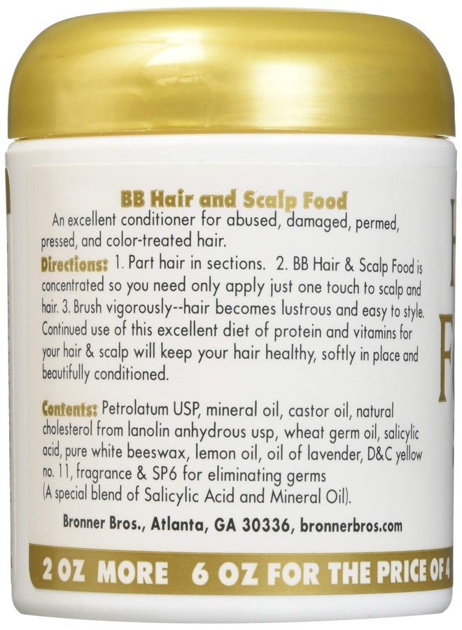 Bronner Bros Bronner Brothers BB Food and Scalp Nourishment for Relaxed & Pressed Hair, 6 Ounce - Image 2