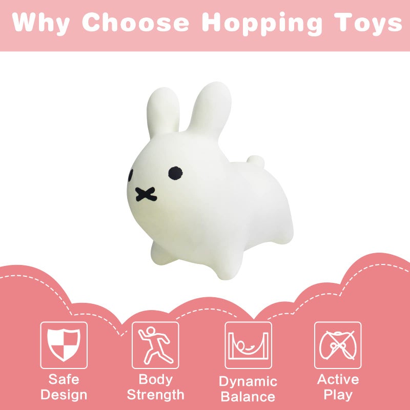 Hot Max HotMax Bouncy Horse, Inflatable Bouncing Animals Hopper for Toddlers or Kids, Ride on Rubber Jumping Toys for Boy or Girl Birthday Gift(Rabbit) - Image 2