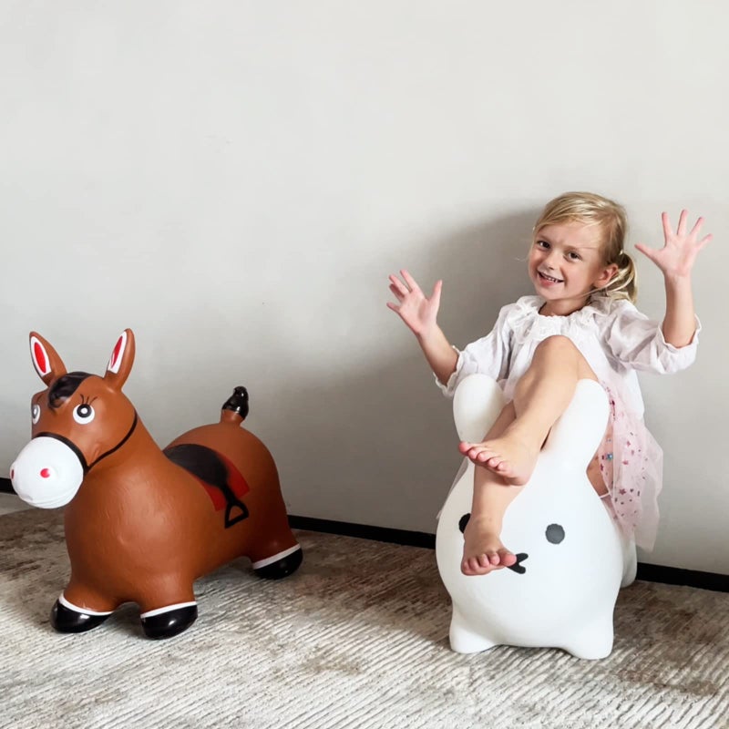 Hot Max HotMax Bouncy Horse, Inflatable Bouncing Animals Hopper for Toddlers or Kids, Ride on Rubber Jumping Toys for Boy or Girl Birthday Gift(Rabbit) - Image 5