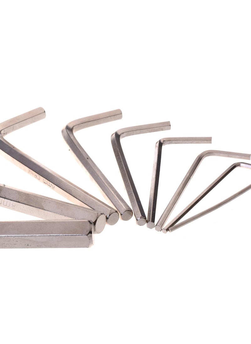 Mass Pro Mass Pro L Shape Hexagon Hex Key Wrench Set Screwdriver Tool Kit 9 Sizes  - Image 3