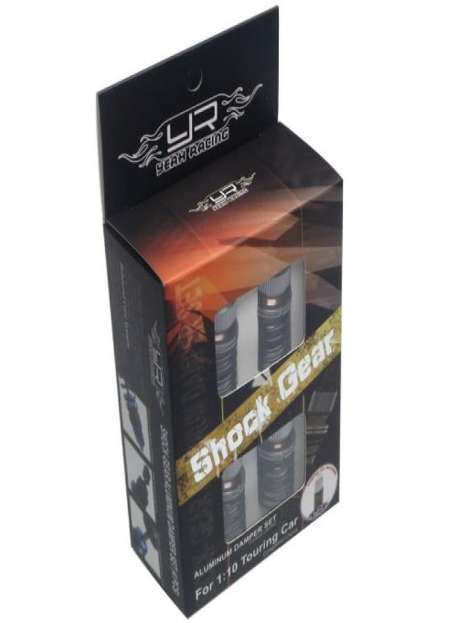 Yeah Racing Shock-Gear 55mm Damper Set for 1/10 RC Touring Car GunMetal - Image 2