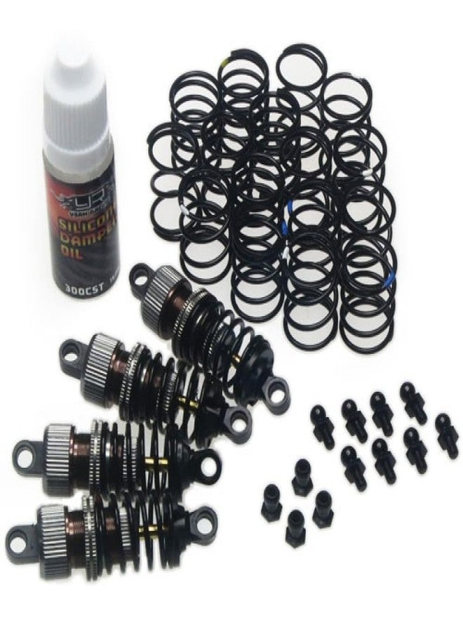 Yeah Racing Shock-Gear 55mm Damper Set for 1/10 RC Touring Car GunMetal - Image 1