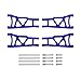 GTHELE 4Pcs FrontRear Aluminum Suspension AArms Replacement of 3655x for RC Traxxas 110 Slash Stampede 4x4 4WD Rally XO1 Option Hop Ups - Image 3