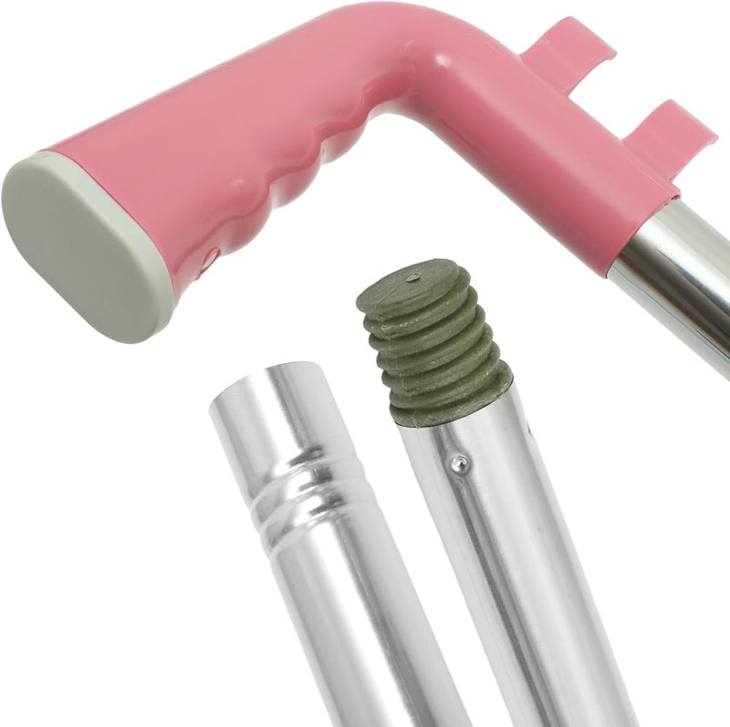22mm Stainless Steel Broom Handle Stick Metal Replacement Push Broom Handle for Floor Cleaning and Sweeping in Home and Office Random Color - Image 2