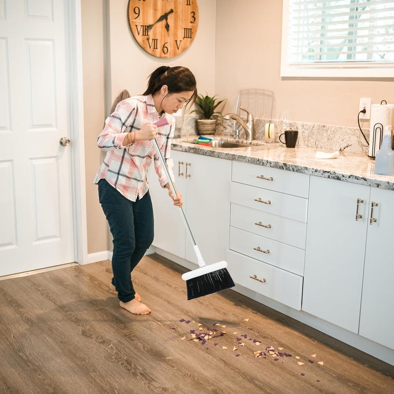 22mm Stainless Steel Broom Handle Stick Metal Replacement Push Broom Handle for Floor Cleaning and Sweeping in Home and Office Random Color - Image 5