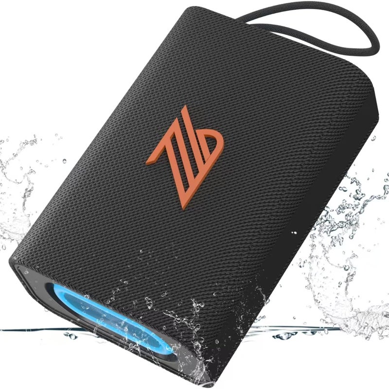 ZZB Bluetooth Speaker TWS Small Speakers Clear Loud Stereo Sound Portable Media Players Wireless Speaker with Lights IPX5 Waterproof Speakers Long Playtime for Home Party Outdoor Beach Electronic Gadgets - Image 1