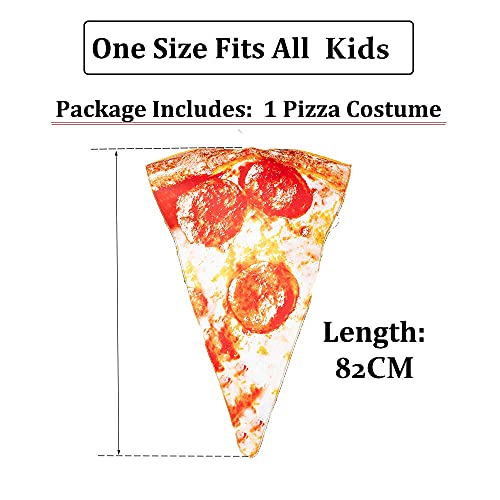 ReneeCho Kids Pizza Slice Halloween Costume Boys Girls Children Food Costume Funny Cosplay Onesie One Size - Image 4