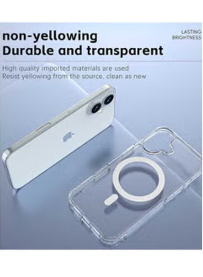 ELTRAZONE iPhone 16 Plus 6.7 inch Crystal Clear Magnetic Case – Slim, Shockproof, Wireless Charging Compatible Protective Cover - Image 3