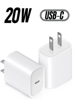 iPhone Charger USB-C Power Adapter : 20W USB C Wall Charger, Fast Charging Type C Chargers Block Compatible with iPhone 14/13/12/11/Ipad/Ipad Pro