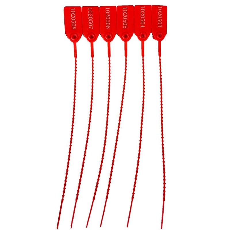 XF-Vel Plastic Security Tags Numbered Tamper Proof Seals Self Locking Zip Ties 9.84 Length (Pack of 500) - Image 5