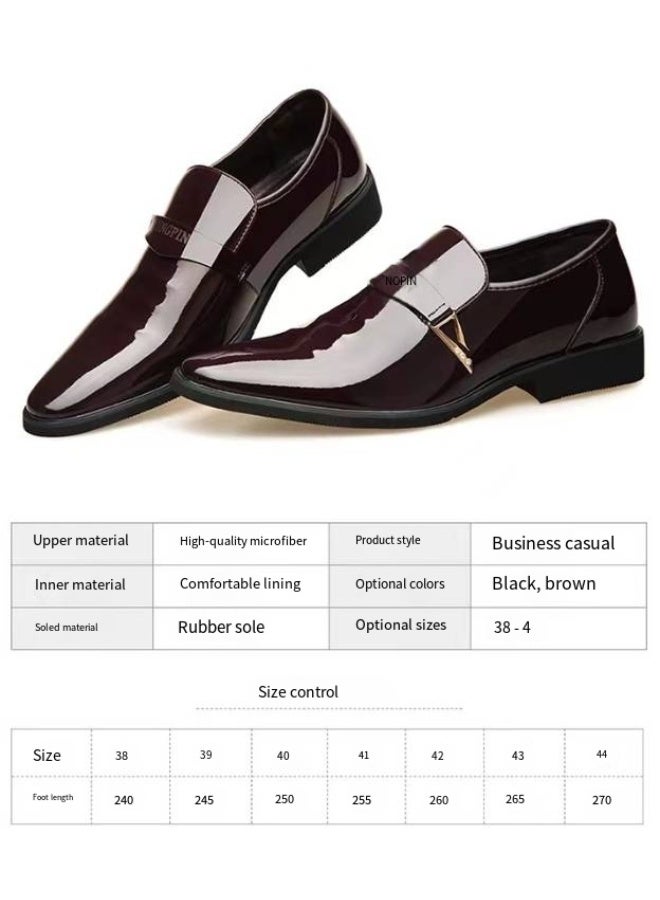 Business and leisure pointed men's leather shoes - Image 3