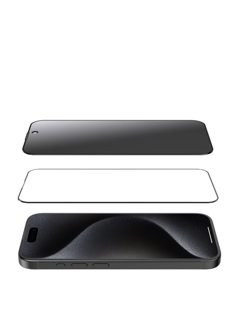 بيوينتي بكج حماية ايفون 16 برو ماكس  6 في 1 . شاشة حماية نانو ضد الكسر  والخدوش . جراب شفاف . حماية عدسة الكاميرا - Image 2