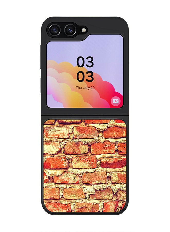 Stylizedd Rugged Black edge case for Samsung Galaxy Z Flip5, Slim fit Soft Case Flexible Rubber Edges Anti Drop TPU Gel Thin Cover -  Old Hut  - Image 1