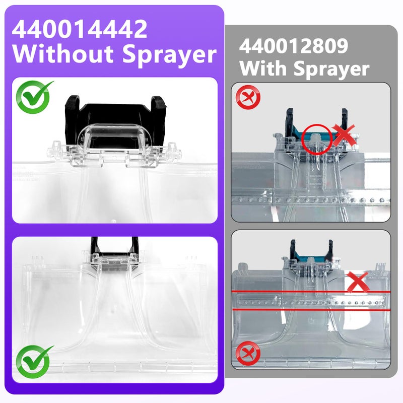 Earthtec 440014442 Replacement Front Floor Nozzle Assembly Fits for Hoover Carpet Cleaner Replacements Parts Compatible with SmartWAsh Gen 2 SmartWash PET FH52000G FH52001G FH52002G FH53000 (Without Sprayer) - Image 5