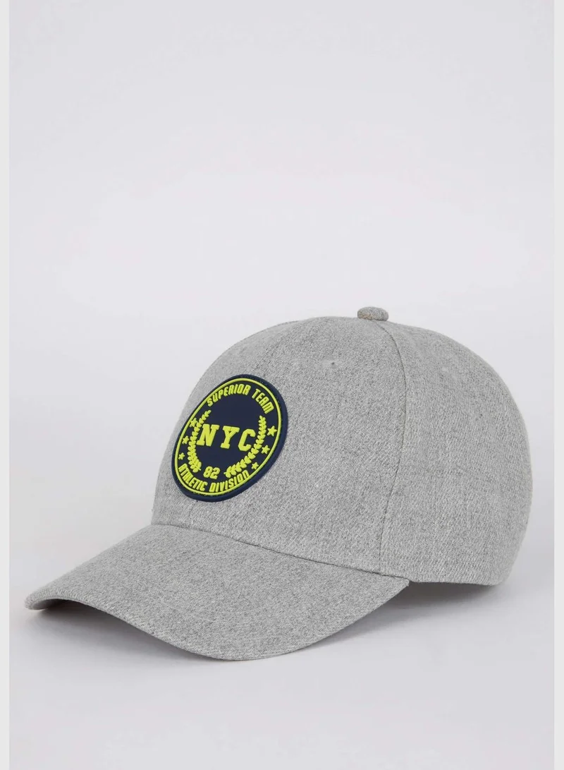 DeFacto Slogan Print Baseball Cap