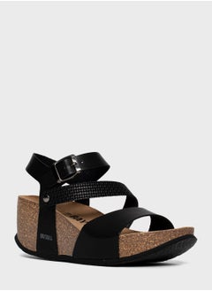 BAYTON Melilla Strappy Mid Heel Wedges  - Image 4
