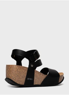 BAYTON Melilla Strappy Mid Heel Wedges  - Image 3