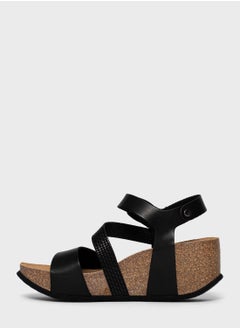 BAYTON Melilla Strappy Mid Heel Wedges  - Image 2