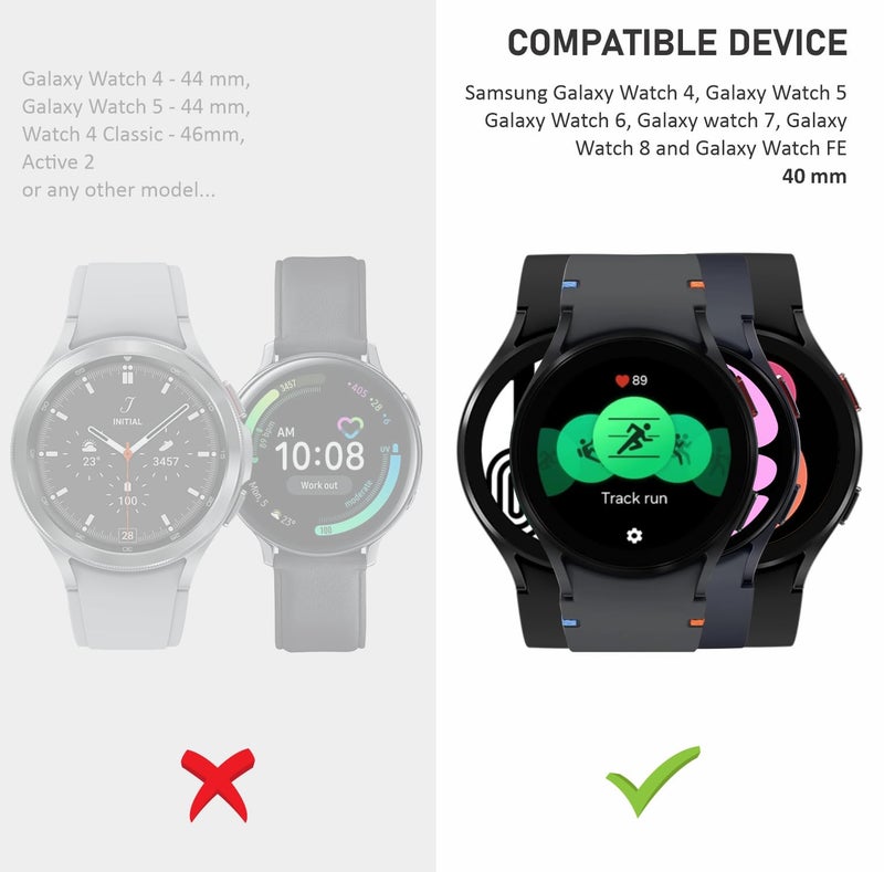 SupCares Military-Grade Gorilla Tempered Glass Screen Protector for Samsung Galaxy Watch 8, 7, 6, 5, 4 and Galaxy Watch FE (40 mm) With Installation Kit | Transparent | Pack of 2 - Image 5