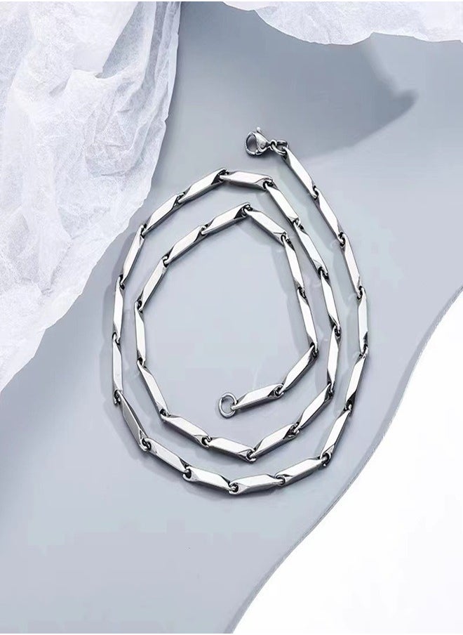 Men's Fashion Hip Hop Stainless Steel Titanium Chain Necklace  - Image 2