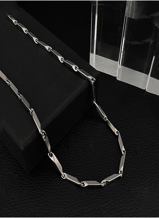 Men's Fashion Hip Hop Stainless Steel Titanium Chain Necklace  - Image 3