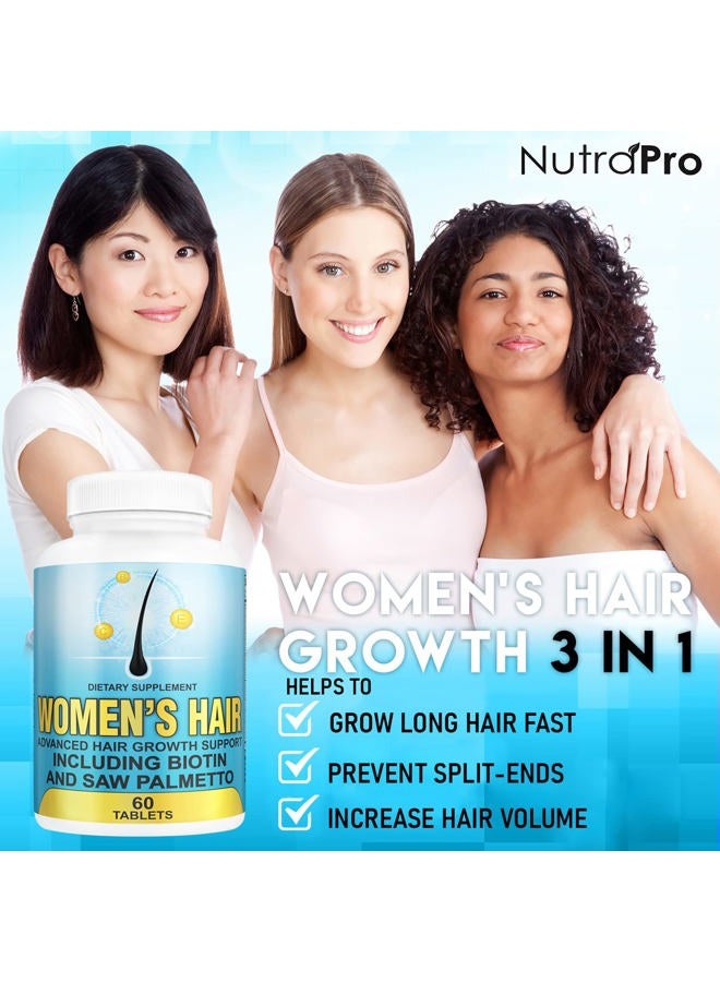 NutraPro New Hair- 19 Launch Special-Growth Vitamins for Women-Combats Long Hair Thinning for Healthy,Strong,Thick Hair Volume - Anti Hair Loss DHT Blocker Hair Growth Supplement for Perfect Hair. With Biotin. - Image 3