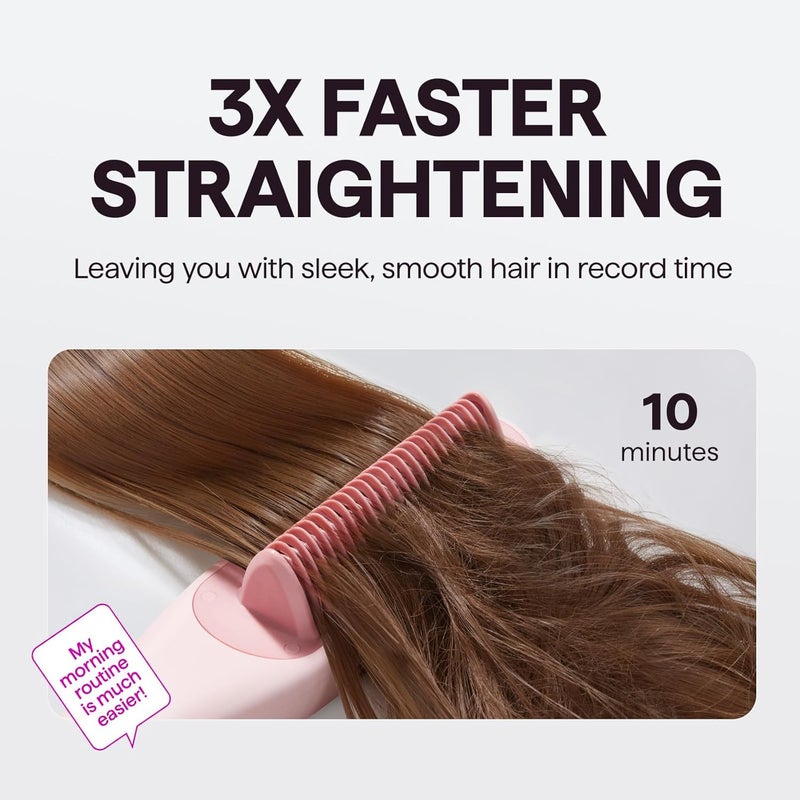 Wavytalk Pro Steam Hair Straightener Brush, Steamline Pro 3 in 1 Straightening Brush, Steam Reduces Damage, Nourishes Hair, and Expedites Straightening - Image 5