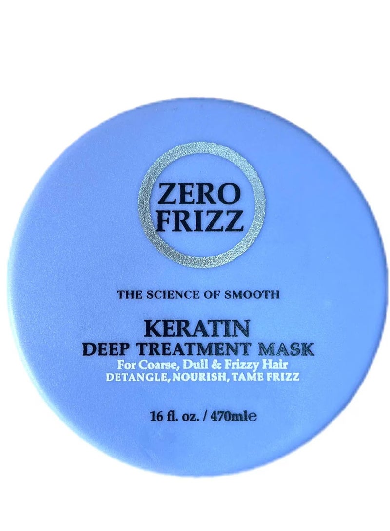 Zero Frizz Keratin Deep Treatment Mask 470Ml - Image 1