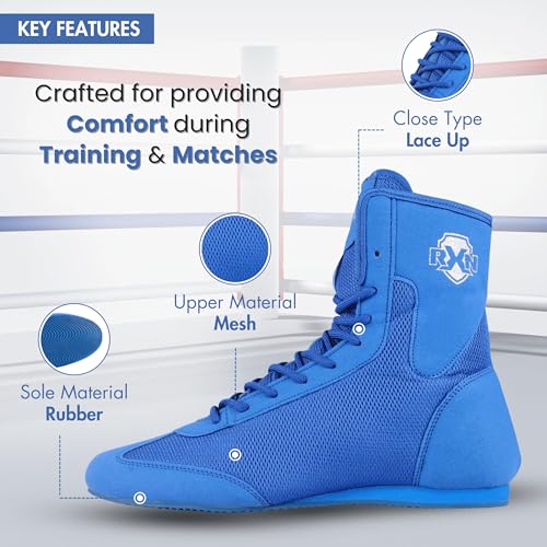 RXN Boxing Shoes (Blue, Numeric_8) - Image 3
