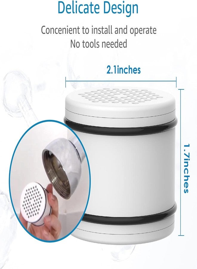 AquaCrest خرطوشة استبدال فلتر الدش AQUA CREST WHR-140 لـ Culligan® WHR-140، WSH-C125، ISH-100، HSH-C135، فلتر مياه رأس الدش، مع مادة ترشيح KDF المتقدمة، عبوة من 2 - Image 2