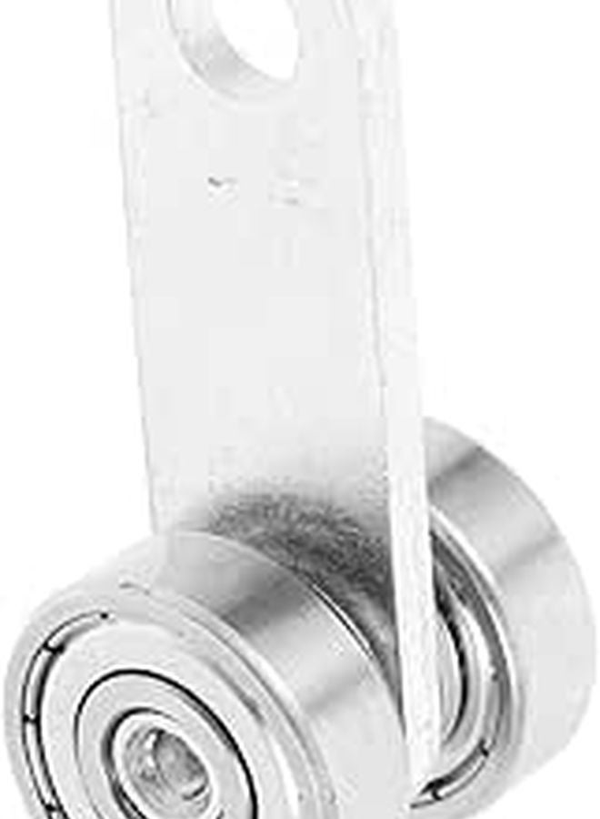 Heavy Duty Double Wheel Sliding Door Bearing Fixed Pulley For Push Pull Track Rail - Image 1