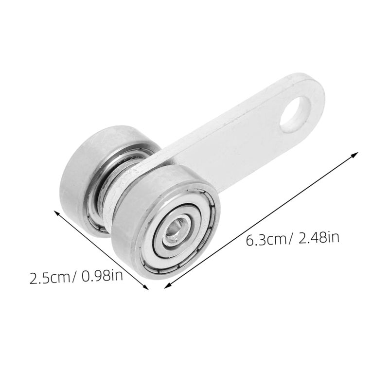 Heavy Duty Double Wheel Sliding Door Bearing Fixed Pulley For Push Pull Track Rail - Image 3