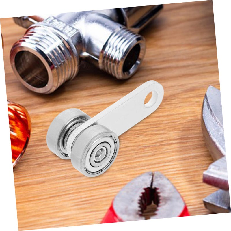 Heavy Duty Double Wheel Sliding Door Bearing Fixed Pulley For Push Pull Track Rail - Image 5