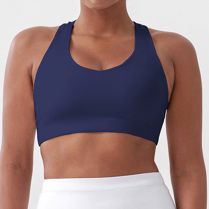 Generic New Fitness Coat Womens Loose Training Yoga Suit suit Quick-drying Long-sleeved Running Sports Tennis Suit Top sapphire blue ---- vest 