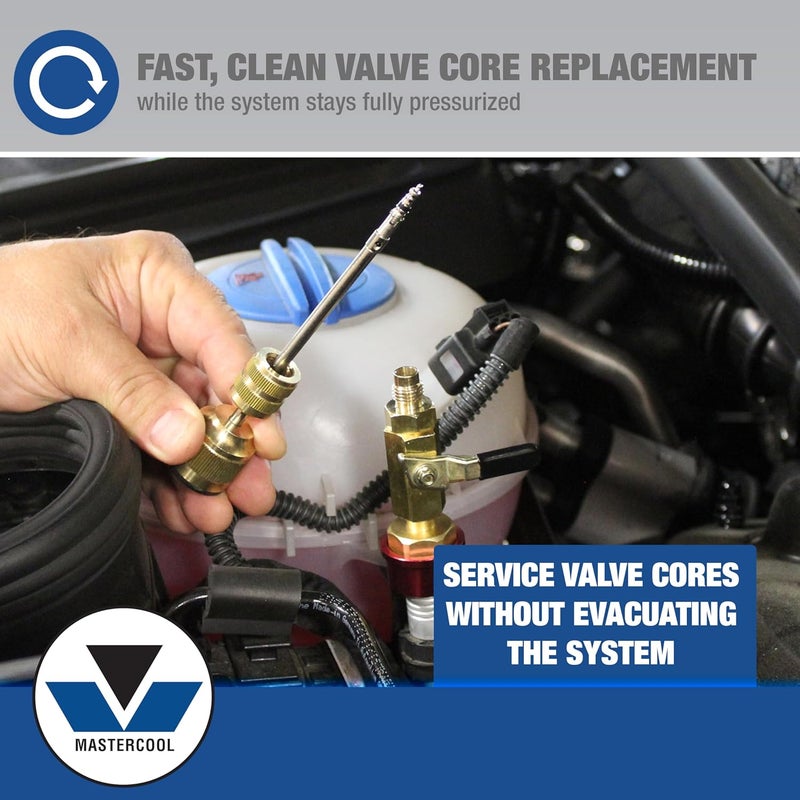 Mastercool R134A Valve Core Remover Installer - 6.8 Inch Tool for Standard 5mm Valve Cores - Image 2