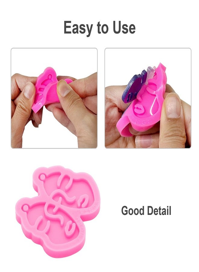 Angel Wings Cute Face Shape Earring Silicone Molds for Making Resin Jewelry Epoxy Resin Molds Earring Jewelry Resin Silicone Casting Molds for DIY Women Earrings, Resin Jewelry, Pendant Craft - Image 4
