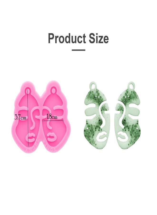 Angel Wings Cute Face Shape Earring Silicone Molds for Making Resin Jewelry Epoxy Resin Molds Earring Jewelry Resin Silicone Casting Molds for DIY Women Earrings, Resin Jewelry, Pendant Craft - Image 2