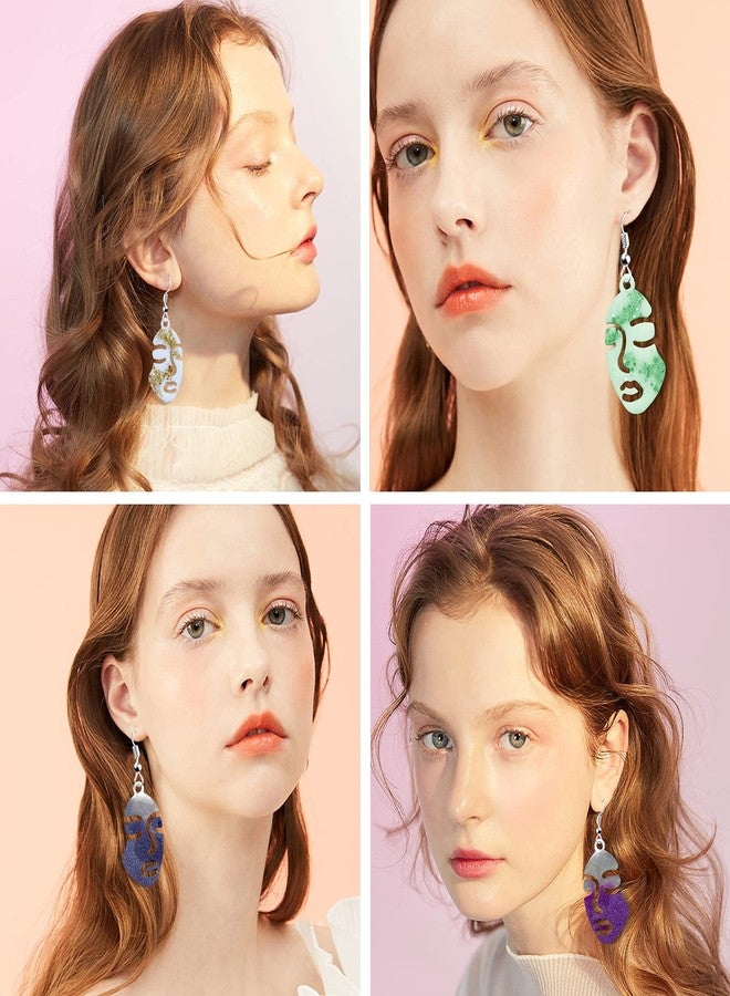 Angel Wings Cute Face Shape Earring Silicone Molds for Making Resin Jewelry Epoxy Resin Molds Earring Jewelry Resin Silicone Casting Molds for DIY Women Earrings, Resin Jewelry, Pendant Craft - Image 5