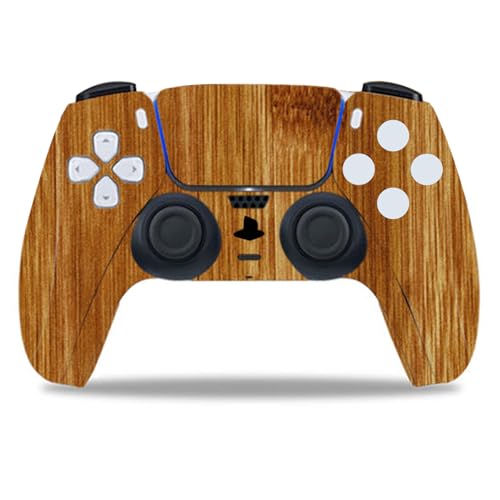 CXWITHY Skin Sticker for PS5 Pro Digital Edition, Protective Vinyl Decal Cover Wrap for Game Console Controller (Brown) - Image 3