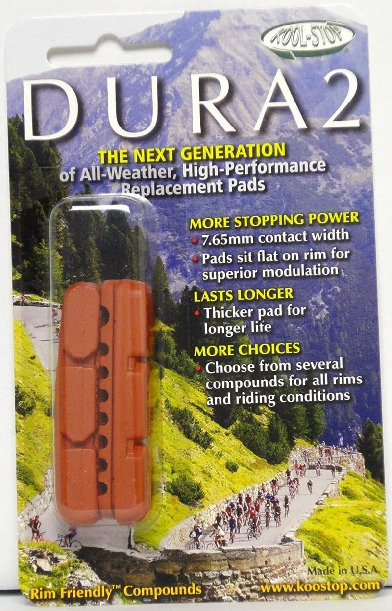 Kool Stop Dura 2 Brake Insert - High-Performance Salmon Replacement Pads - Image 1