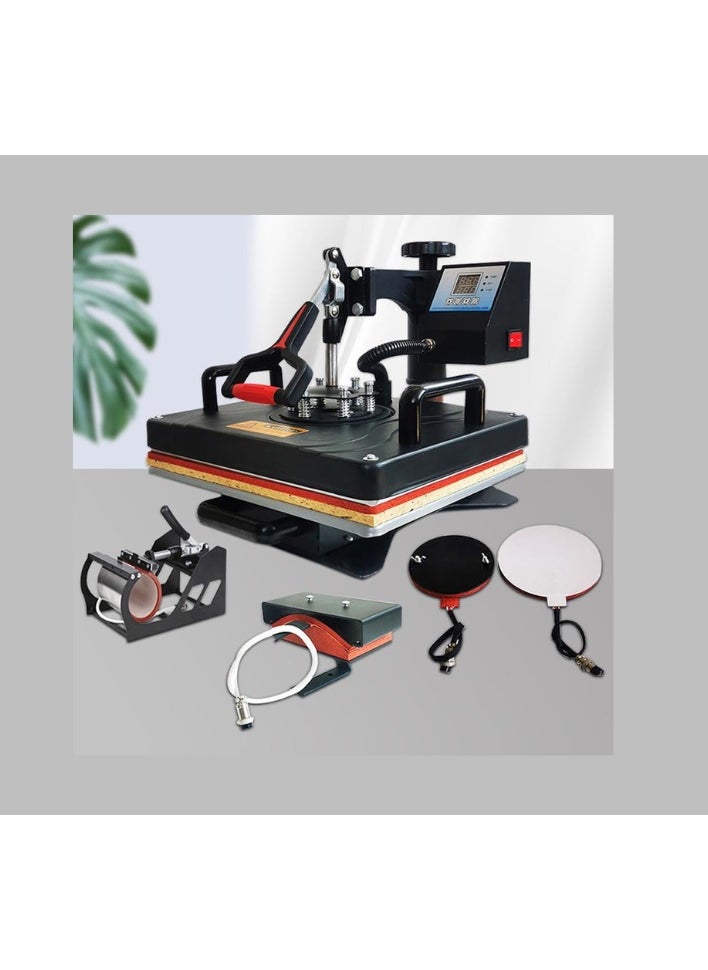 Kalon - 7 IN ONE Combo Heat Press Machine  360° Rotatable Hot Transfer Sublimation Digital Pressing Maker for T-Shirt Mug Hat Plate Pillow Bag  Multifunction Heat Transfer Machine - Image 1