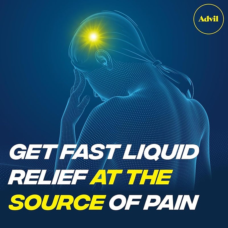 Advil Liqui-Gels Pain Reliever and Fever Reducer, Pain Medicine for Adults with Ibuprofen 200mg for Headache, Backache, Menstrual Pain and Joint Pain Relief - 200 Capsules,  PM Ibuprofen - 2 Ct - Image 4