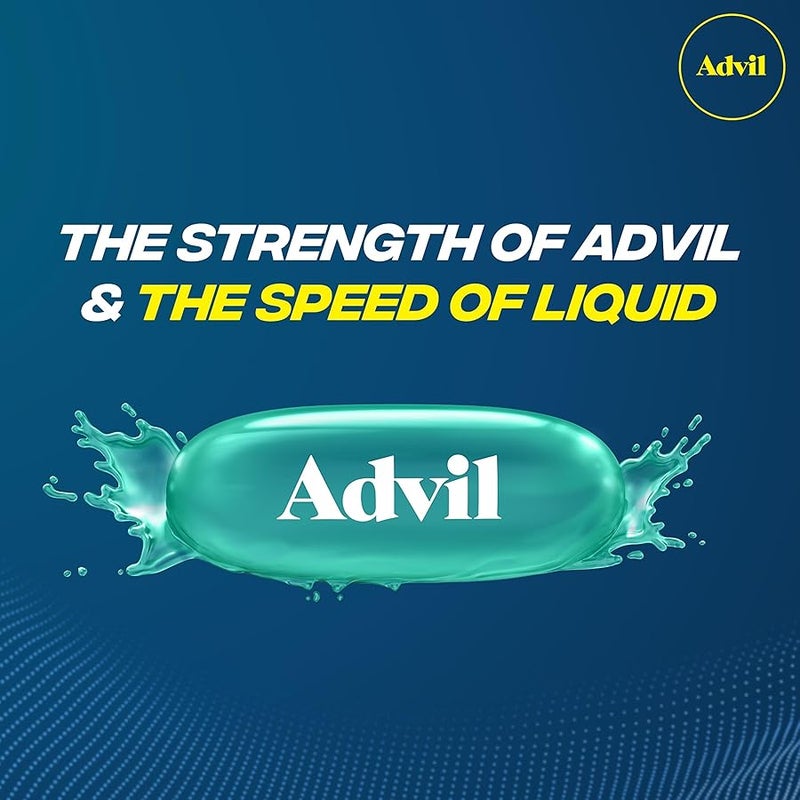 Advil Liqui-Gels Pain Reliever and Fever Reducer, Pain Medicine for Adults with Ibuprofen 200mg for Headache, Backache, Menstrual Pain and Joint Pain Relief - 200 Capsules,  PM Ibuprofen - 2 Ct - Image 5