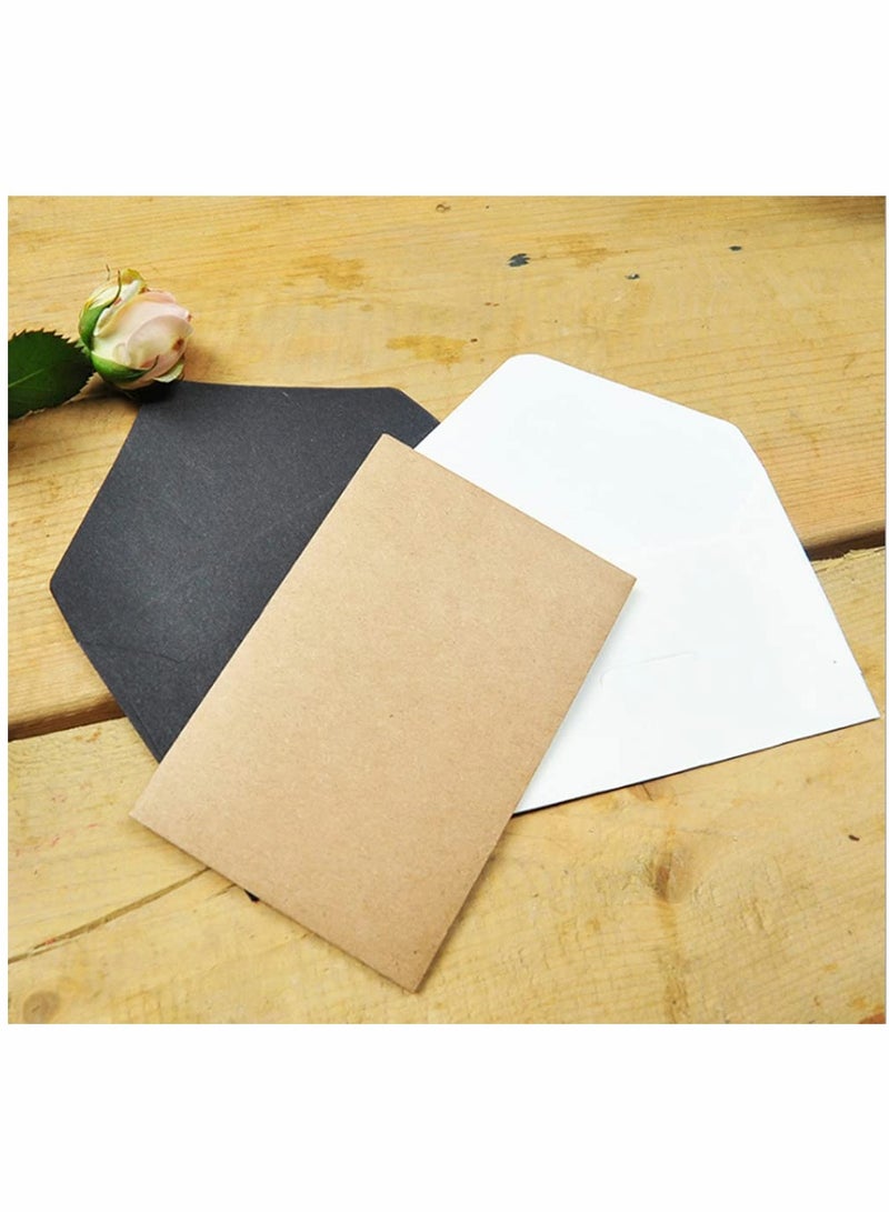 Zikra 60pcs Envolopes Retro Mini Size Brown Envelopes Kraft Paper Envelopes for Coins Business Cards - Image 3