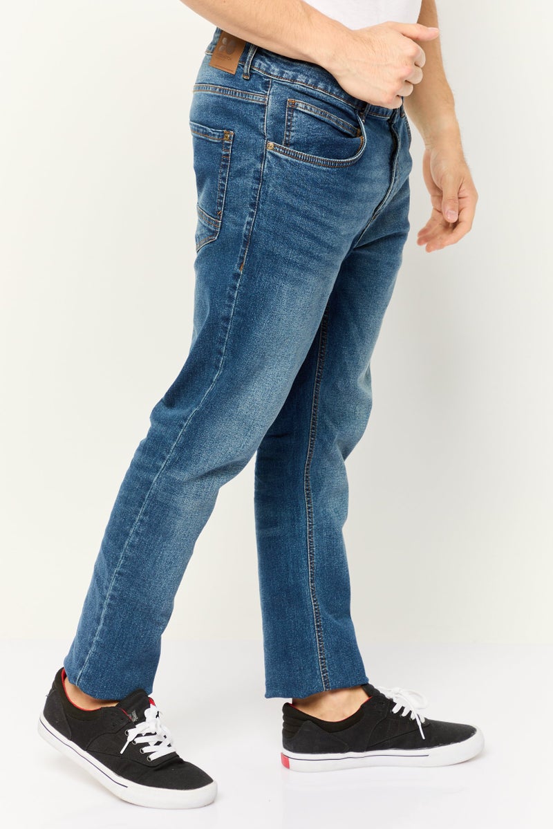 CROSSHATCH Men Slim Fit Washed Stretchable Denim, Blue - Image 3