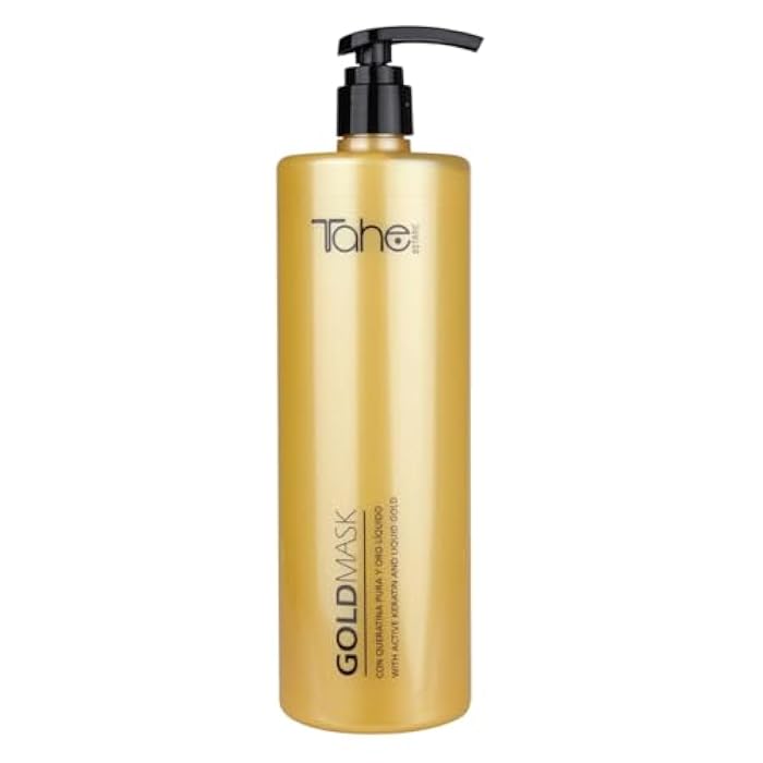 Tahe Keratin Gold Big Kit - Shampoo 1000ml + Mask 1000ml - Image 5