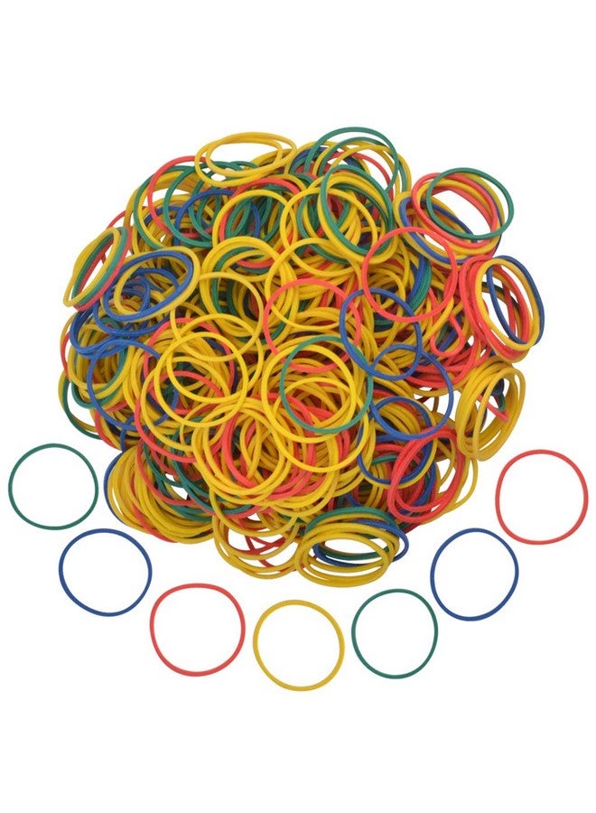 Nydotd 1000pcs Rubber Bands, Small Colorful Money Rubber Bands Bulk 2.5cm 1 inch Bank Paper Bills Dollars Elastic Stretchable Bands Strong Elastic Loop Office Supplies General Purpose Rubber Band - Image 1