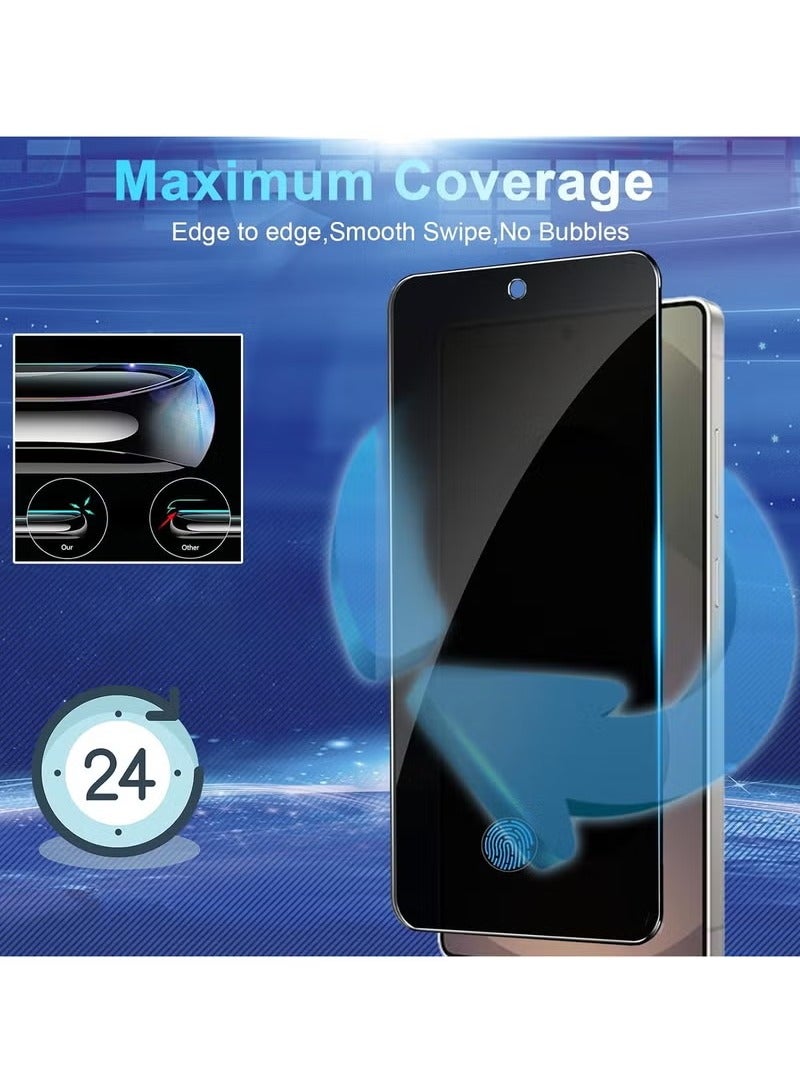 URBBKING Samsung Galaxy S25 Ultra 2-Pack HD Full Privacy Anti-Peeping Screen Protector, Anti-Peeping Tempered Glass Screen Protector with Camera Lens Protector Compatible with Samsung Galaxy S25 Ultra  - Image 4