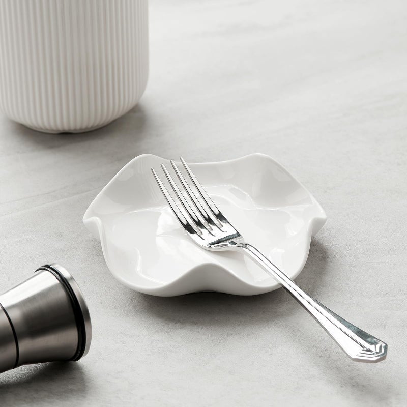 Mfacoy Spoon Rest for Stove Top, 5.3 Inch Ceramic Spoon Holder for Kitchen Counter, Coffee Spoon Holder, Cooking Utensil Rest for Spoons, Ladles, Tong, Heat-Resistant Spoon Rest, Housewarming Gifts - Image 5
